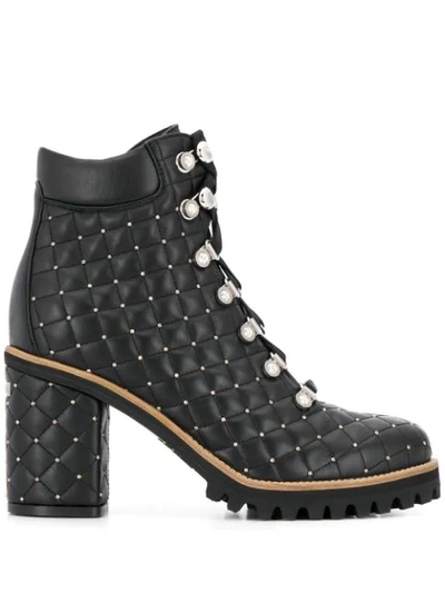 Shop Le Silla St. Moritz Trekking Boots In Black