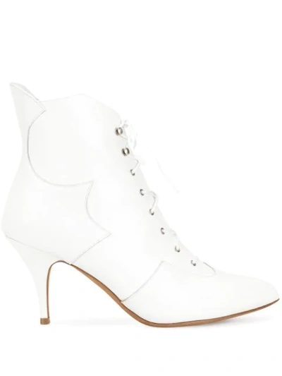Shop Tabitha Simmons Pointed Ankle Boots In Whkid