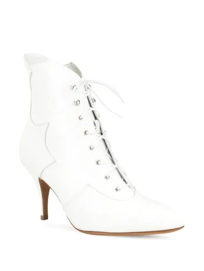 Shop Tabitha Simmons Pointed Ankle Boots In Whkid