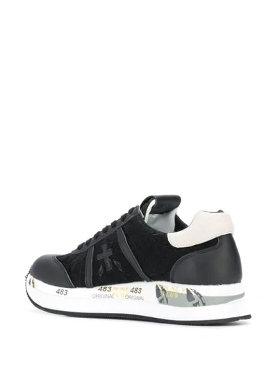 Shop Premiata Monochrome Sneakers In Black