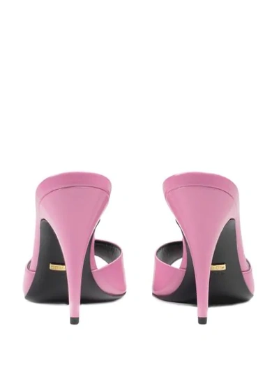 Shop Gucci Slip-on Stiletto Sandals In Pink