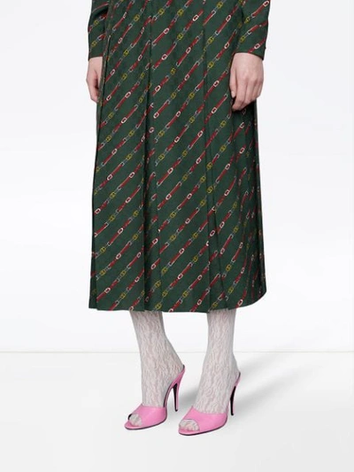 Shop Gucci Slip-on Stiletto Sandals In Pink
