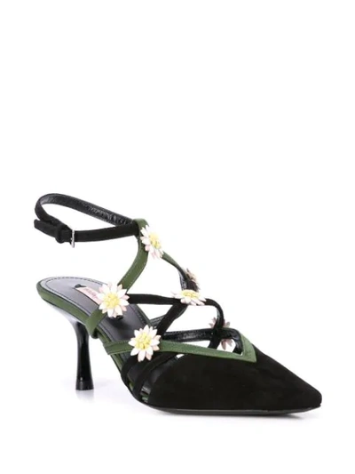 Shop Fabrizio Viti Gardner 65mm Flower Pumps In Black