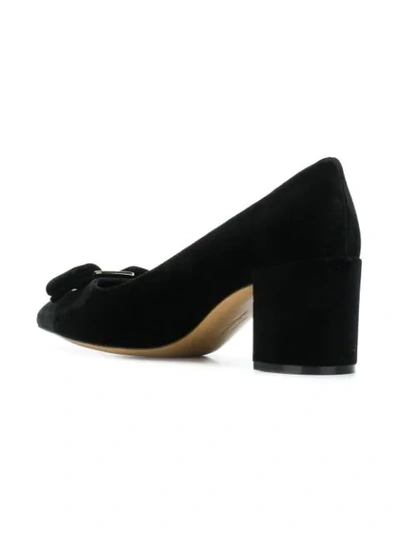 Shop Ferragamo Salvatore  Alice 55 Pumps - Black