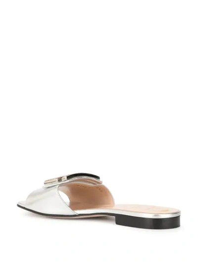 Shop Gucci Open-toe Sandals In 8106 Argento