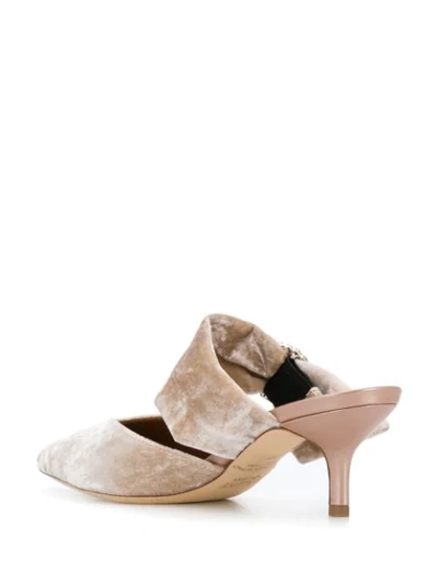Shop Malone Souliers Maite Crystal Mules In Pearl Grey