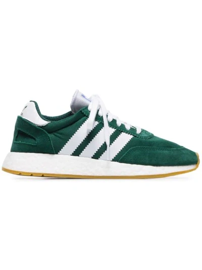 Adidas Adidas Green And White I-5923 Mesh And Suede Sneakers | ModeSens