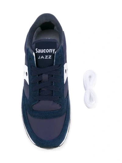 SAUCONY 对比色系带运动鞋 - 蓝色