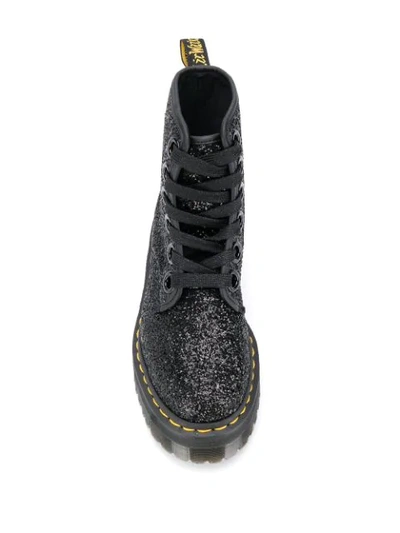 Shop Dr. Martens' Molly Glitter Boots In Black