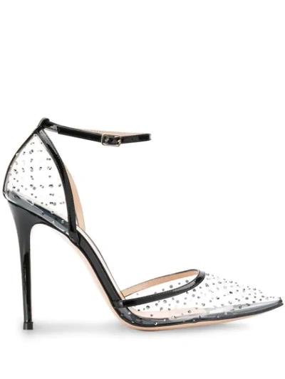 Shop Gianvito Rossi Crystal Embellished Pumps In Black