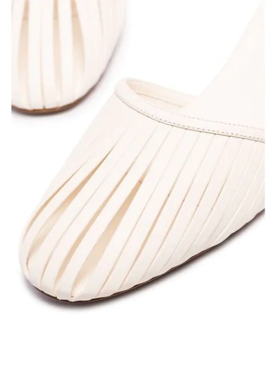 Shop Neous Lipogon 35 Low Heel Sandals In White