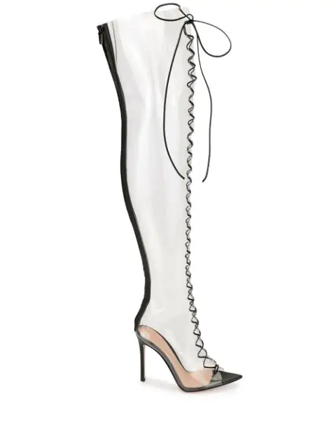 gianvito rossi clear heels