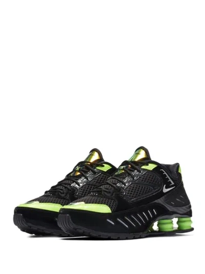 Shop Nike Shox Enigma Low-top Sneakers In Black