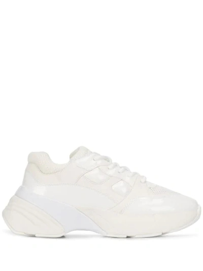 Shop Pinko 'shoes To Rock' Lace-up Sneakers In White