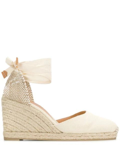 castañer chiara 80 canvas wedge espadrilles