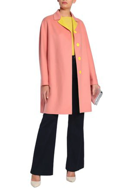Shop Emilio Pucci Wool And Cashmere-blend Felt Coat In Blush