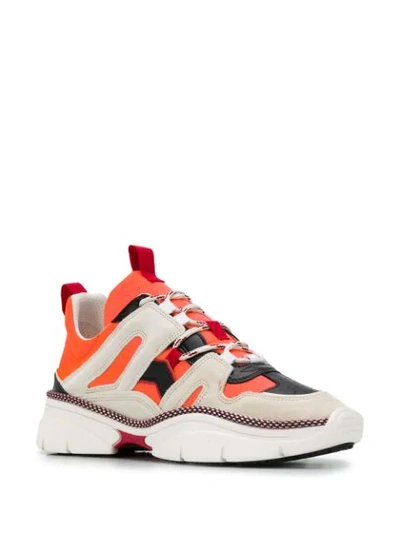 Shop Isabel Marant Kindsay Low-top Sneakers In Orange