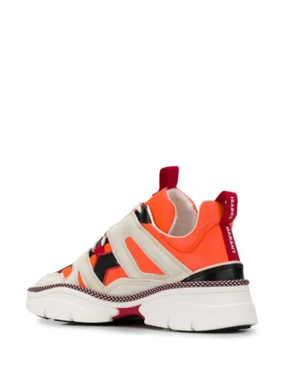 Shop Isabel Marant Kindsay Low-top Sneakers In Orange