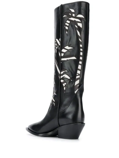 PALM TREE PATTERNED BOOTS