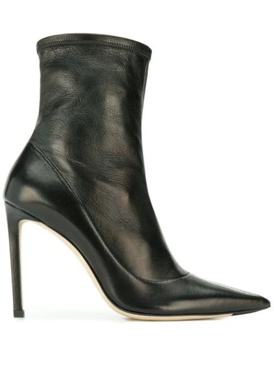 Shop Jimmy Choo Brin 100 Boots In Black