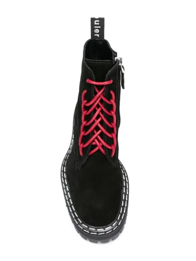 Shop Proenza Schouler Lace-up Ankle Boots - Black