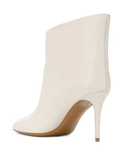 ALEXANDRE VAUTHIER ALEX LOW ANKLE BOOTS - 白色