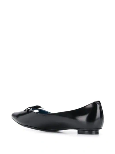 MARC JACOBS BOW DETAIL BALLERINA SHOES - 黑色