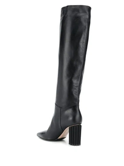 Shop Le Silla Block Heel Boots In 1 Black
