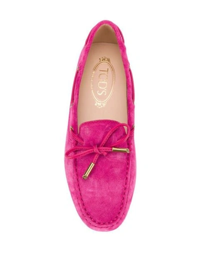 Shop Tod's Donna Moccasins In Pink