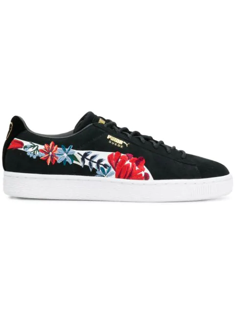 puma embroidered sneakers
