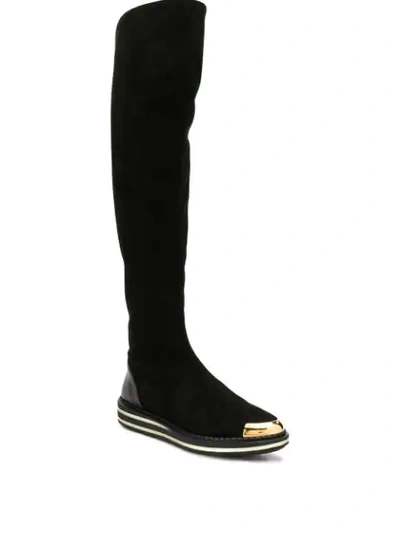 Shop Giuseppe Zanotti Adriel High Boots In Black