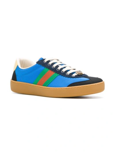Shop Gucci G74 Sneakers In Blue