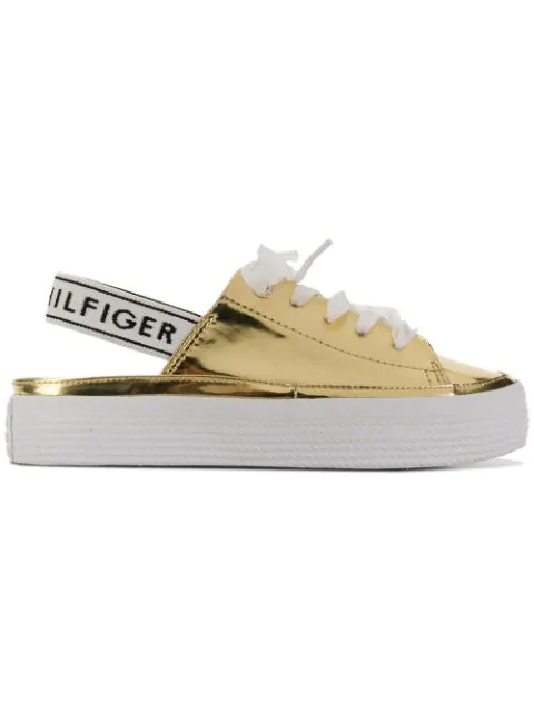 tommy hilfiger sneakers gold