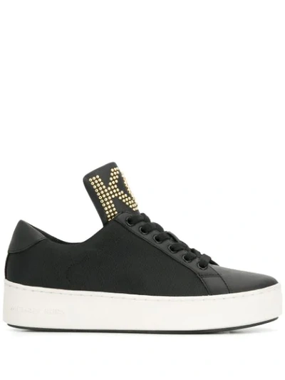 Shop Michael Michael Kors Mindy Sneakers In Black