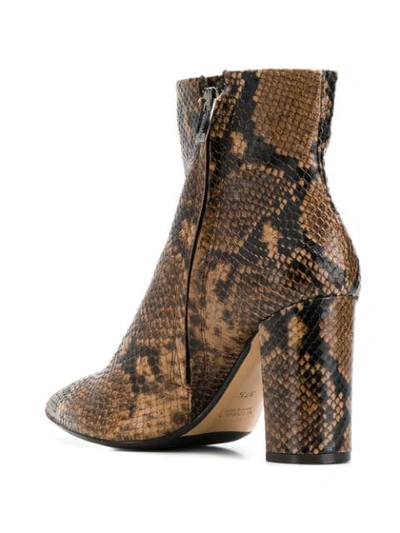 Shop The Seller Snakeskin-effect Ankle Boots In Brown