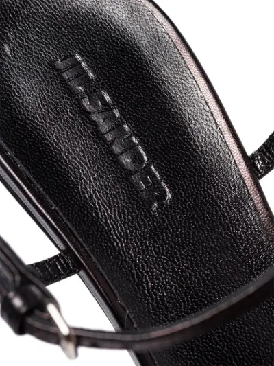 Shop Jil Sander Strappy 40mm Sandals In Black