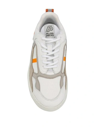 Shop Filling Pieces Chunky Sole Sneakers In White