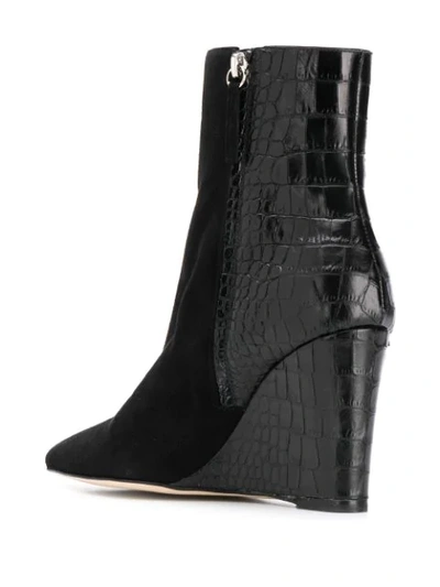 Shop Giuseppe Zanotti Kristen Wedge Boots In Black