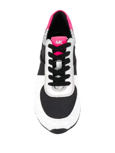 Shop Michael Michael Kors Lace-up Sneakers In White