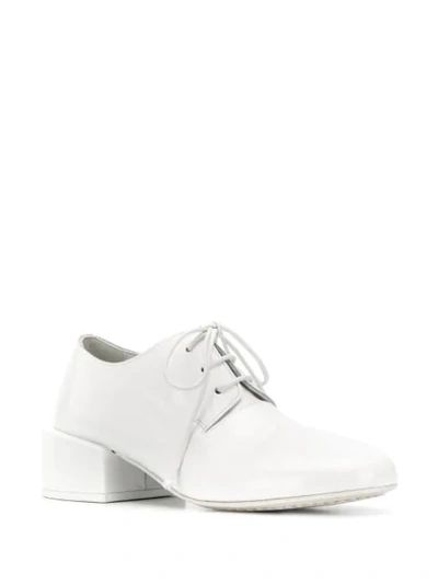 Shop Marsèll Block Heel Lace-up Shoes In White