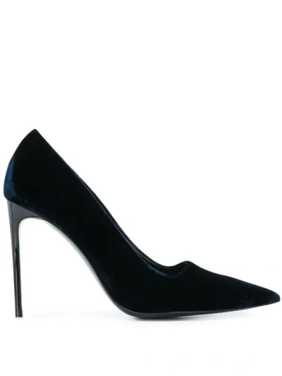 Shop Stella Mccartney Classic Pointed Pumps In Blue