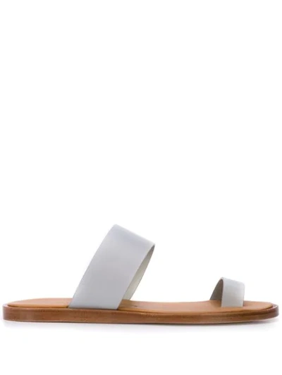 Shop Common Projects Minimalist Sandals In Grey