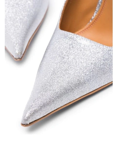 Shop Area 90mm Mary Janes In Silver
