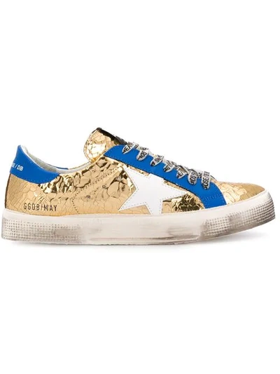 Shop Golden Goose May Sneakers In Gold