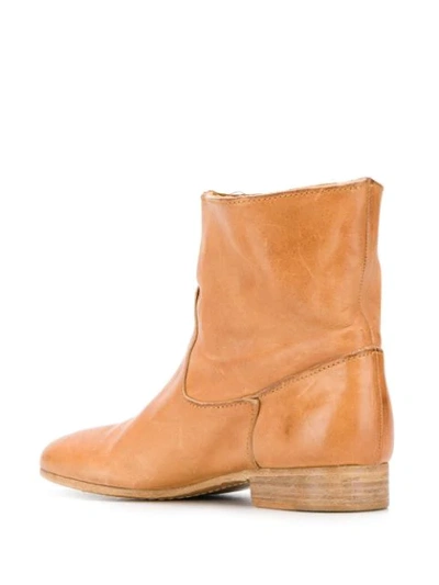 Shop Forte Forte Western Boots In Neutrals