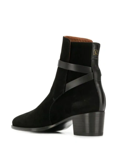 Shop L'autre Chose Buckle Ankle Boots In Black