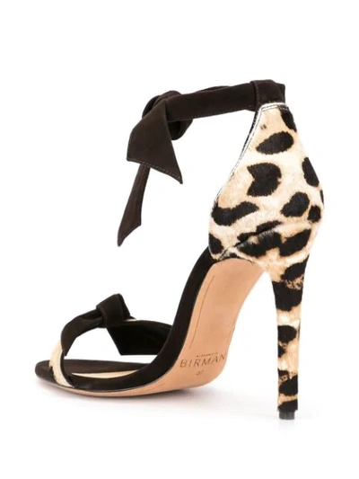 Shop Alexandre Birman Clarita Leopard Print Sandals In Brown