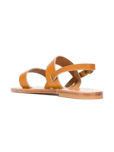 Shop K.jacques Flat Sole Summer Sandals In Neutrals