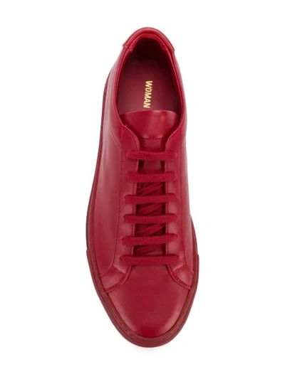 Shop Common Projects Achilles Low Sneakers - Red