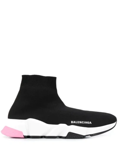 Shop Balenciaga Speed Sock Sneakers In Black